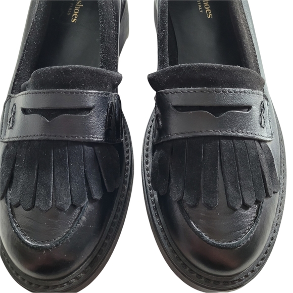 NEW Town Shoes Loafers Made in Italy Leather size 40 - Picture 4 of 10